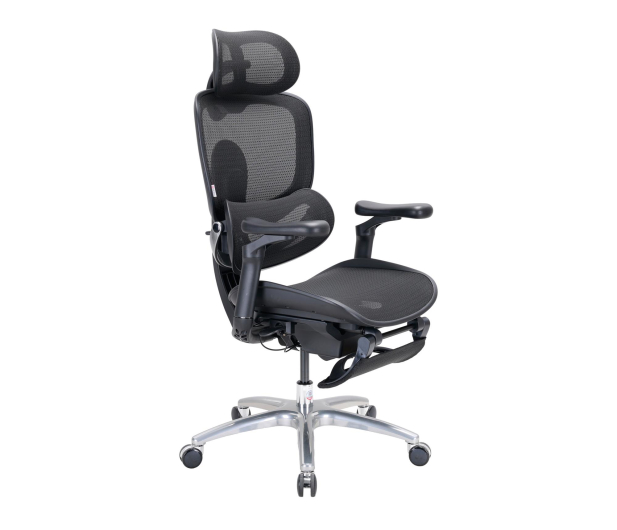 Sihoo DORO C300 LITE V2 czarny z podnóżkiem - 1598810 - zdjęcie